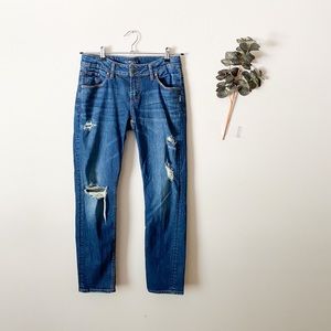 womens silver boyfriend jeans